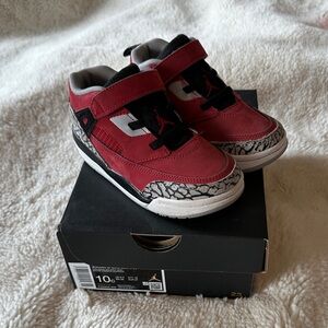 Kids Jordan Kids Red and Black Sneakers - 10T